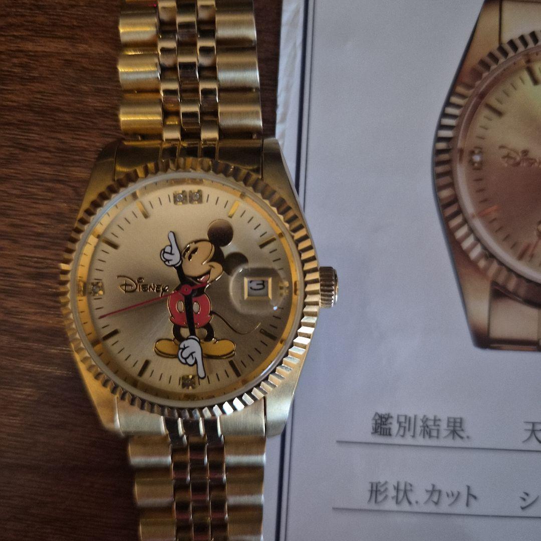 ミッキー　Disney　世界限定　ダイヤ　ゴールド　ウォッチ　ロレックスミッキー