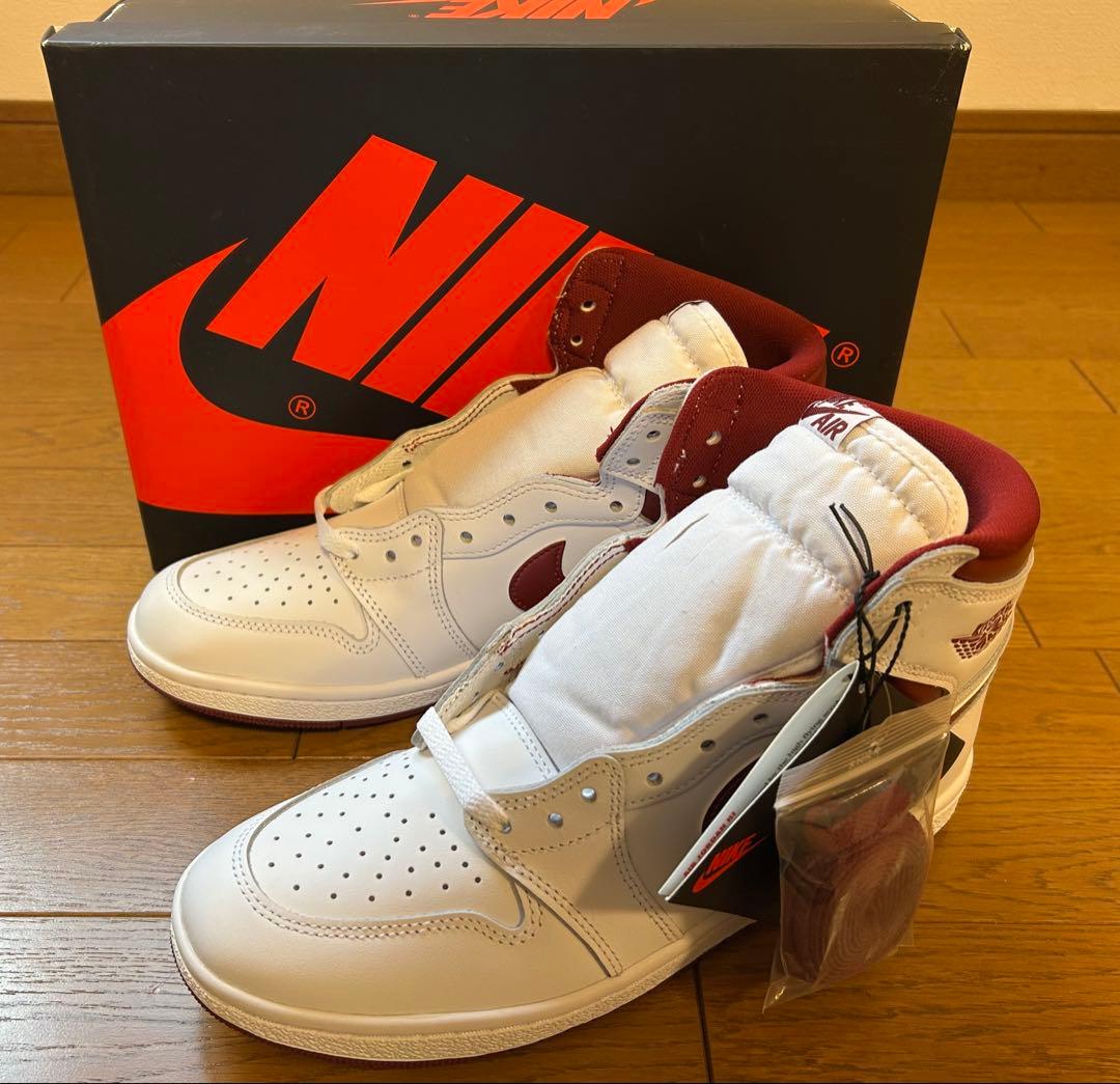 新品 ナイキ エアジョーダン1 85 メタリックバーガンディ 28.0