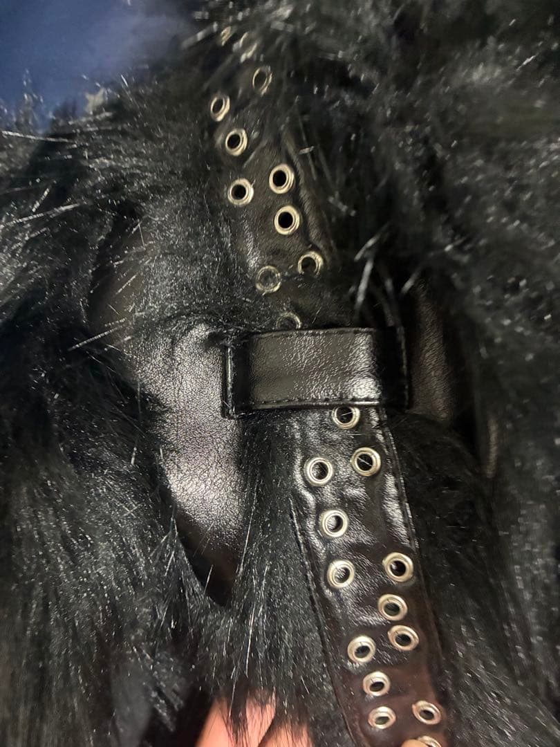 正規品 racerworldwide black fur bomber