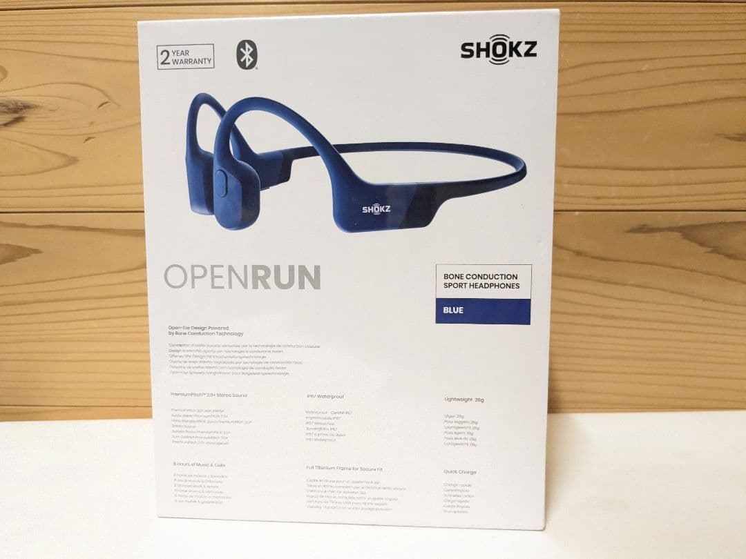 【未開封】Shokz (ショックス) OpenRun 骨伝導イヤホン ワイヤレス
