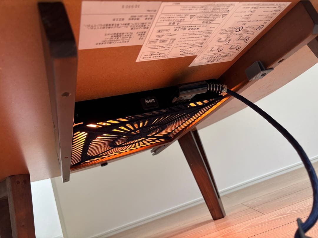 たんぽぽ　円形木目調こたつダークブラウン105サイズ共立工芸　たのメル便