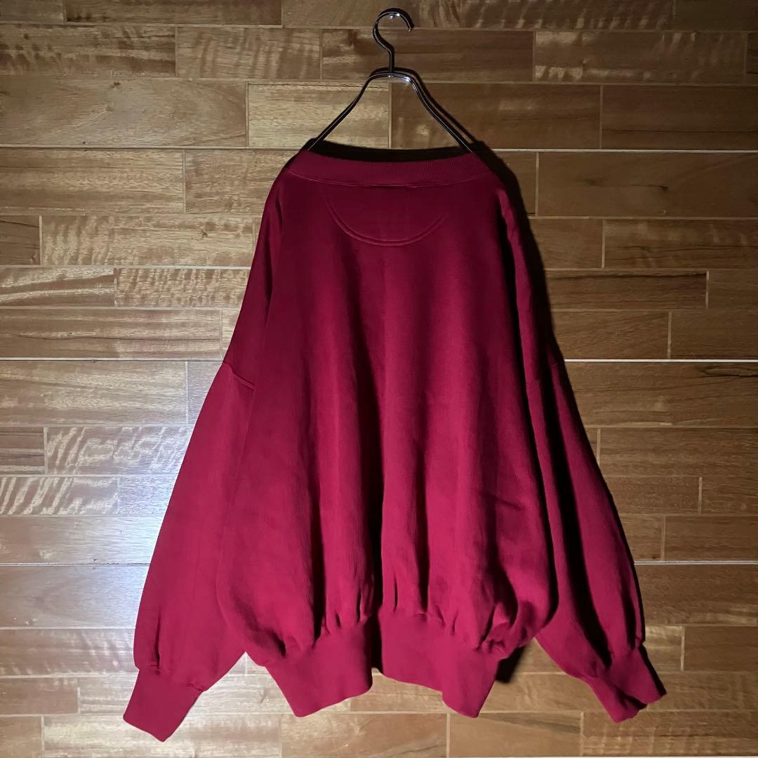 adidas 白タグ　80s スウェット　F192 赤　白　ビッグロゴ　XL程