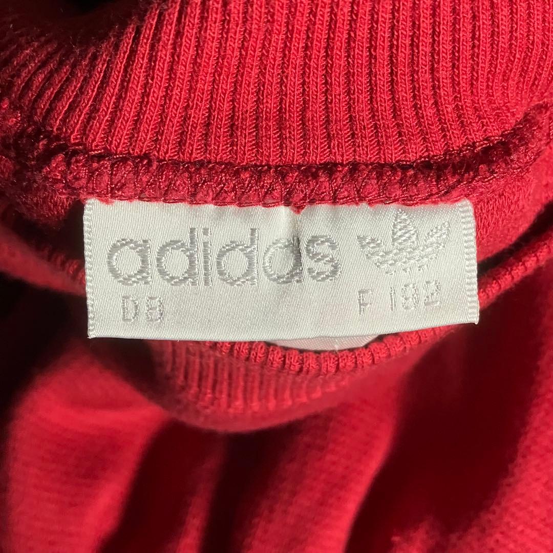 adidas 白タグ　80s スウェット　F192 赤　白　ビッグロゴ　XL程