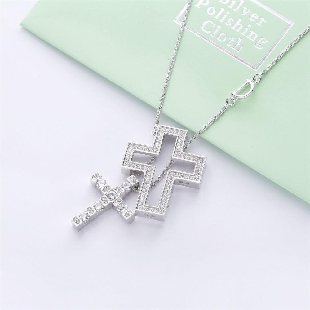 クロスネックレスシルバー 50cm※DAMIANI ダミアーニ ベルエポック風