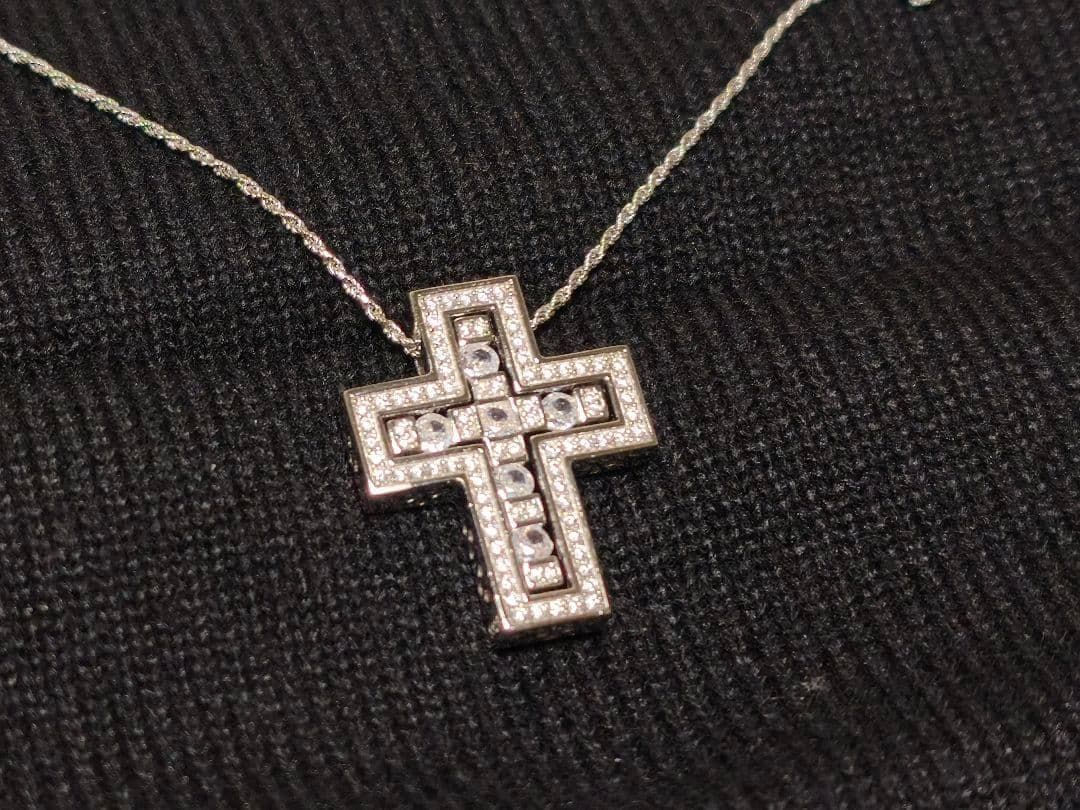 クロスネックレスシルバー 50cm※DAMIANI ダミアーニ ベルエポック風