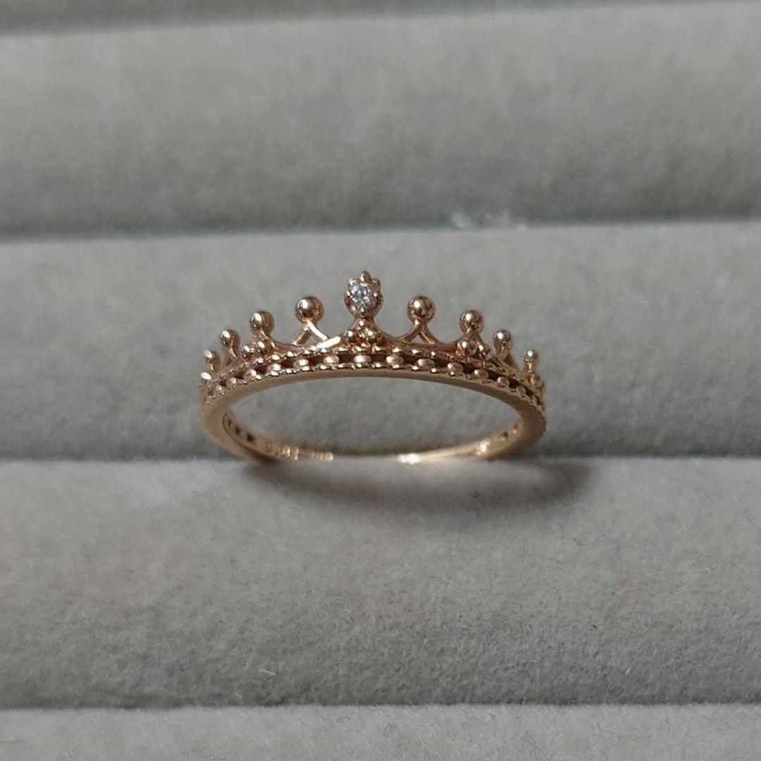 あ*け様 Nojess クラウンリング 11号ダイヤモンドK10YG