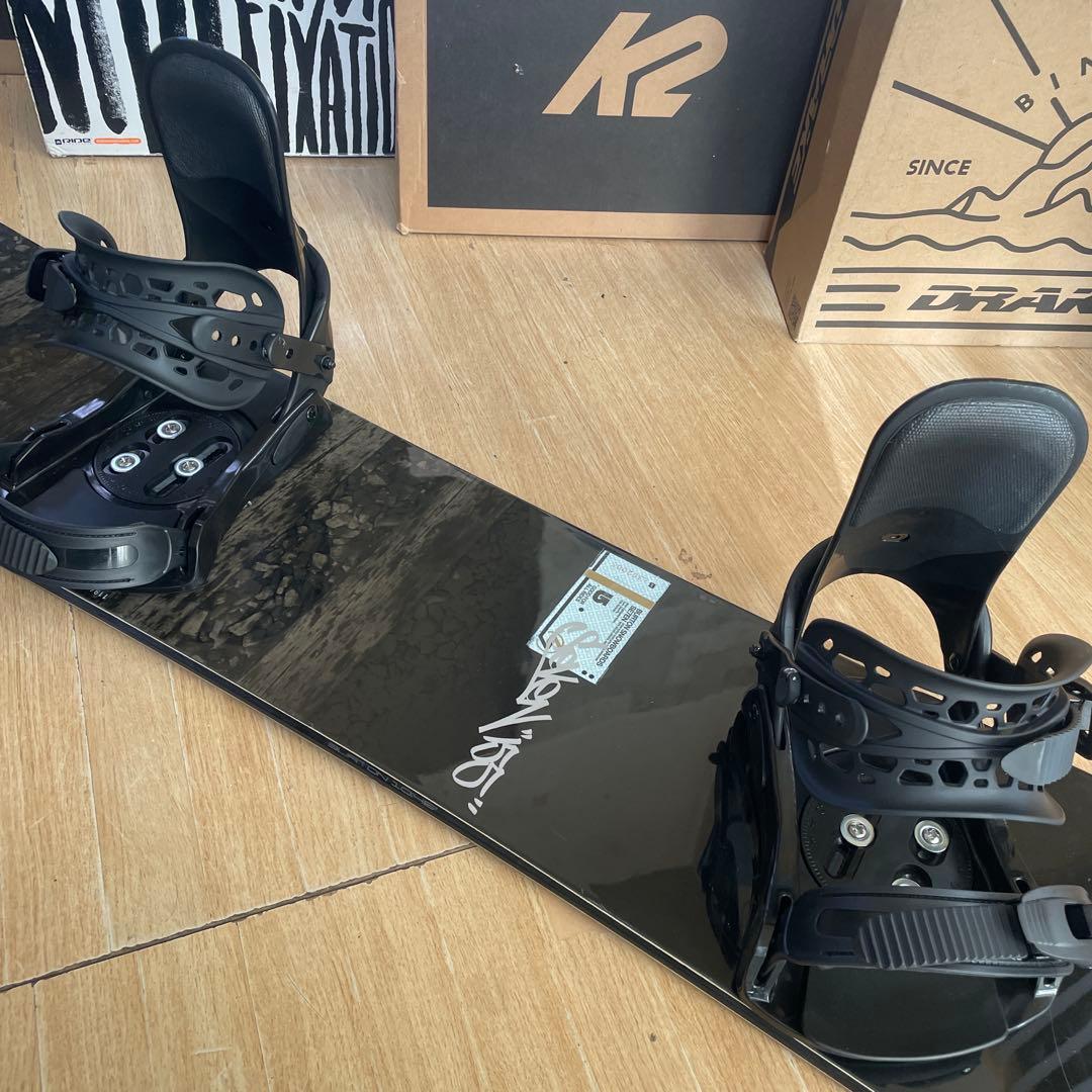 BURTON　バートン　未使用バイン付きスノーボードセット　ジブ・グラトリ◎