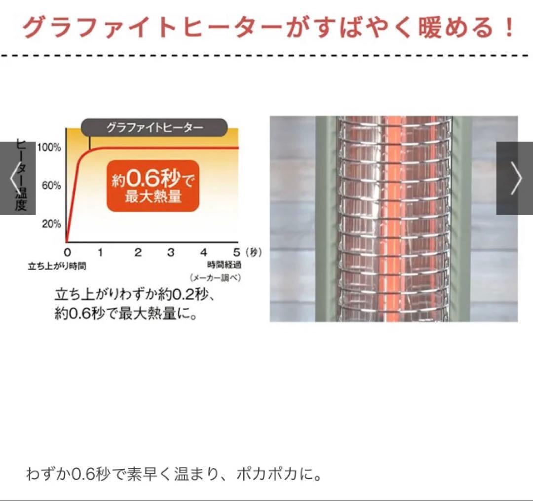Aladdin/アラジン ポータブルグラファイトヒーター　白