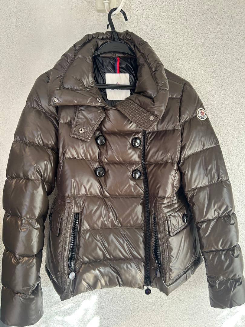 Moncler ダークブラウン ダウンジャケット　サイズ0