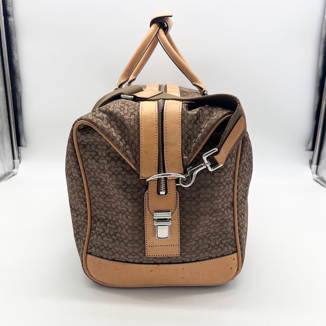 A422【希少 00s】良品 COACH 特大ボストンバッグ 男女兼用 入手困難