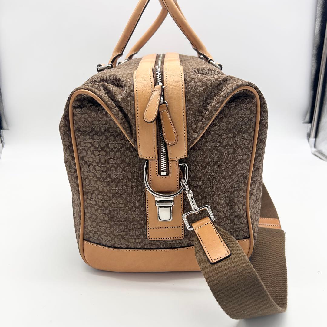 A422【希少 00s】良品 COACH 特大ボストンバッグ 男女兼用 入手困難