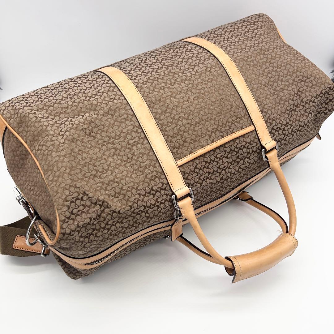 A422【希少 00s】良品 COACH 特大ボストンバッグ 男女兼用 入手困難