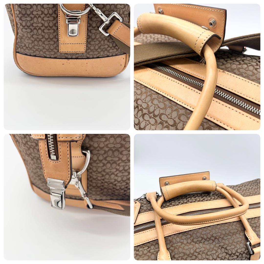 A422【希少 00s】良品 COACH 特大ボストンバッグ 男女兼用 入手困難