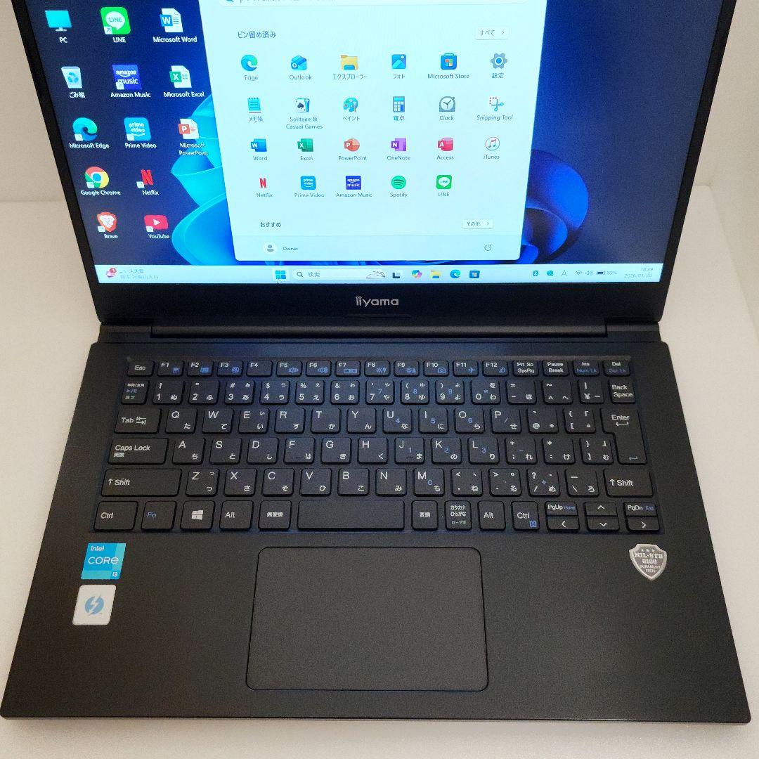 第11世代 ノートパソコン i3-1115G4 12GB/256GB NVMe