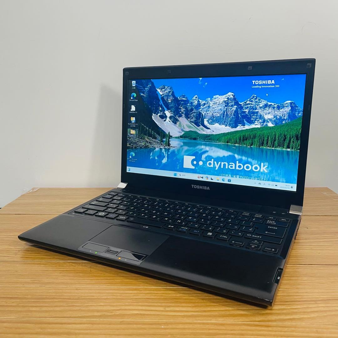 爆安軽量モバイル東芝ノートパソコンSSDメモリ6ギガwin11 オフィス