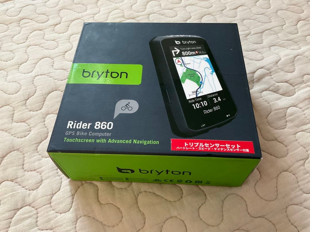 Bryton Rider 860 心拍数、スピード、ケイデンスセンサー付き