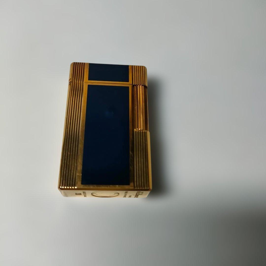 ST デュポン ライター ウィンザー ナチュラルブルーラッカー＆ゴールド