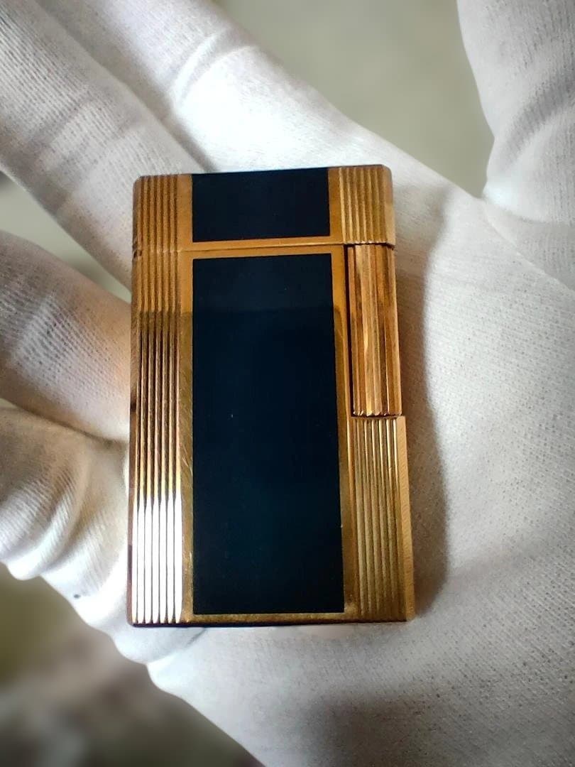 ST デュポン ライター ウィンザー ナチュラルブルーラッカー＆ゴールド