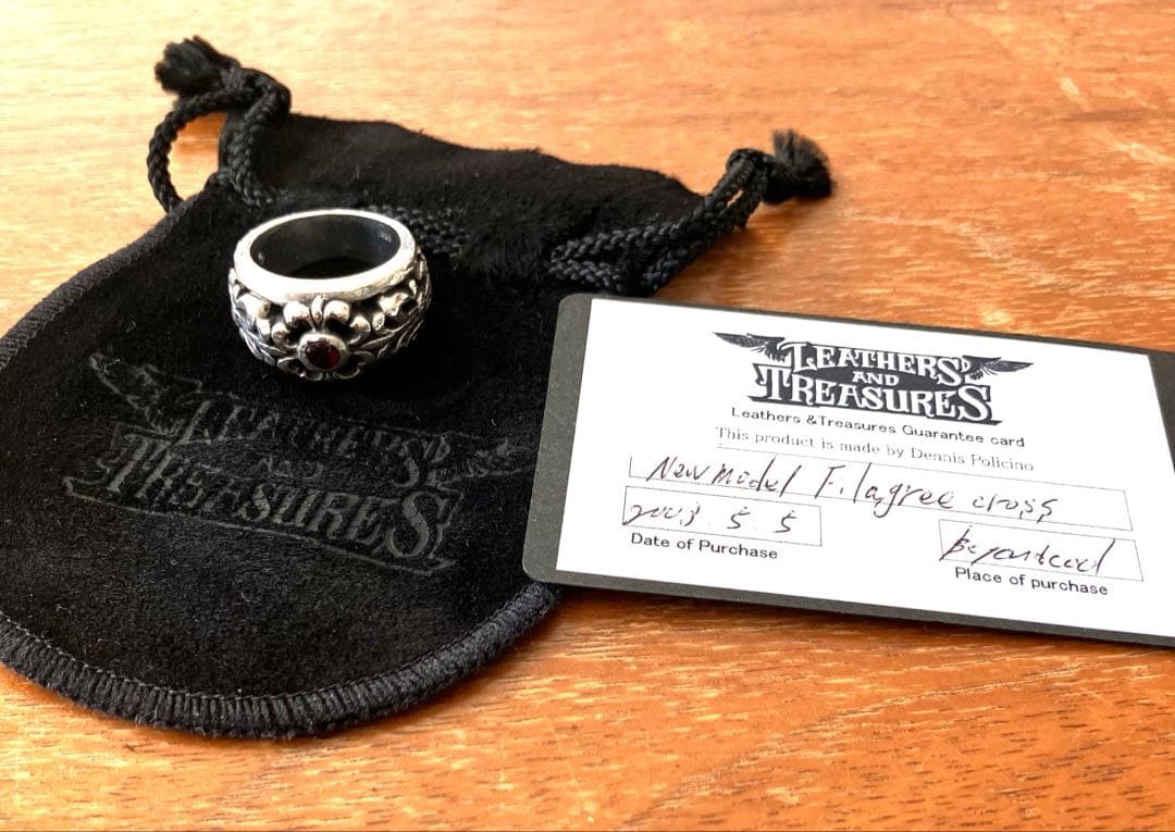 LEATHERS AND TREASURES フィリグリークロスリング