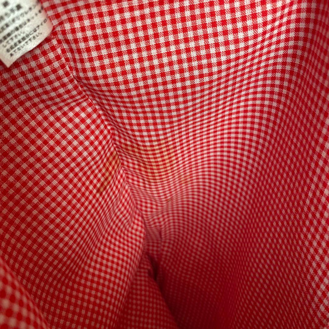 と*も様 ファミリア　familiar 赤いトートバッグ クマのぬいぐるみ付き