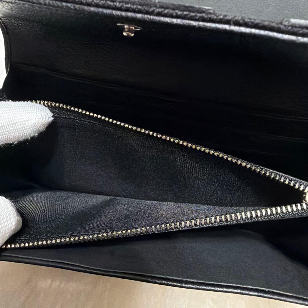 ブルガリ　BVLGARI　小銭入れ付長財布　ビーゼロワン　キャンバス×レザー