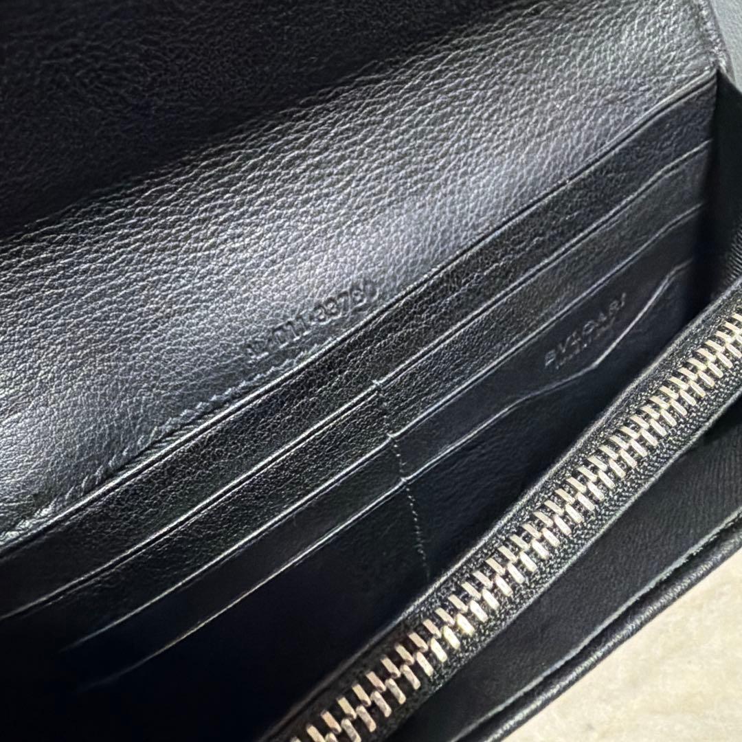 ブルガリ　BVLGARI　小銭入れ付長財布　ビーゼロワン　キャンバス×レザー