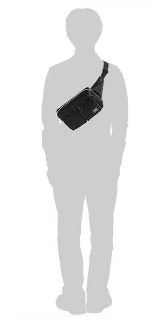 【PORTER】ポーター　タンカー　ボディバッグ　　　ブラック 巾着袋付き