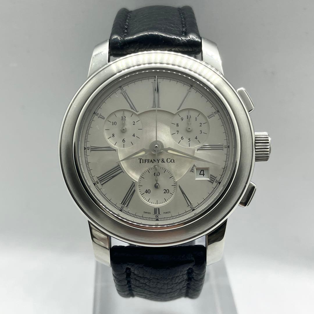 新品電池 ティファニー マークラウンド 040223136 クォーツ腕時計 稼働