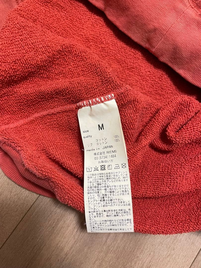 REMI RELIEF : 別注 加工裏毛クルー　ARKNETS