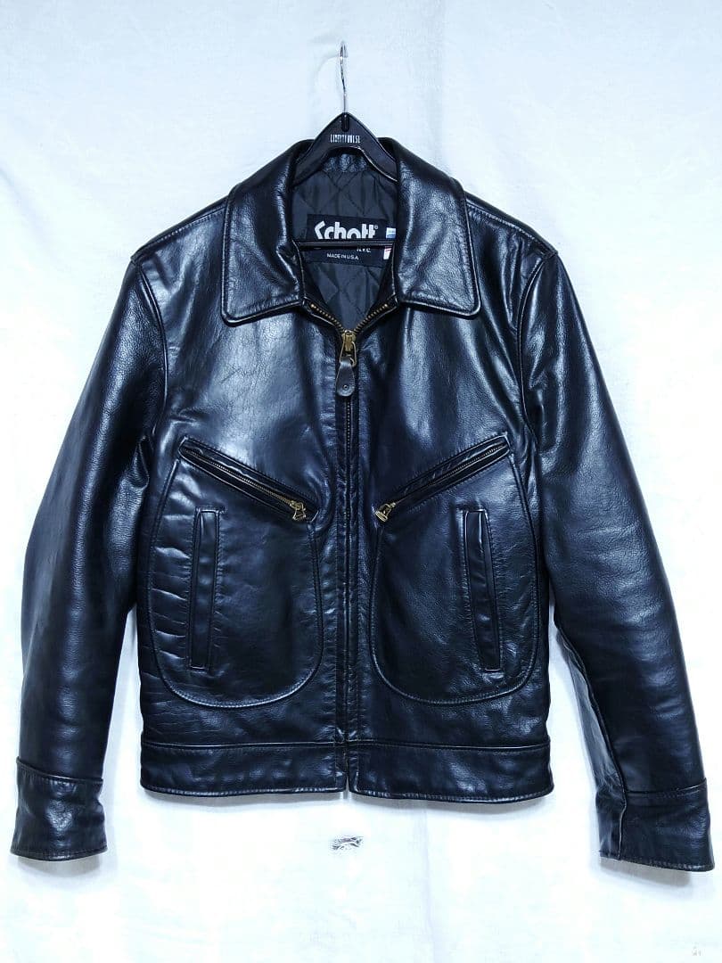 USA製 SCHOTT NYC. Dポケット シングル ライダースジャケット