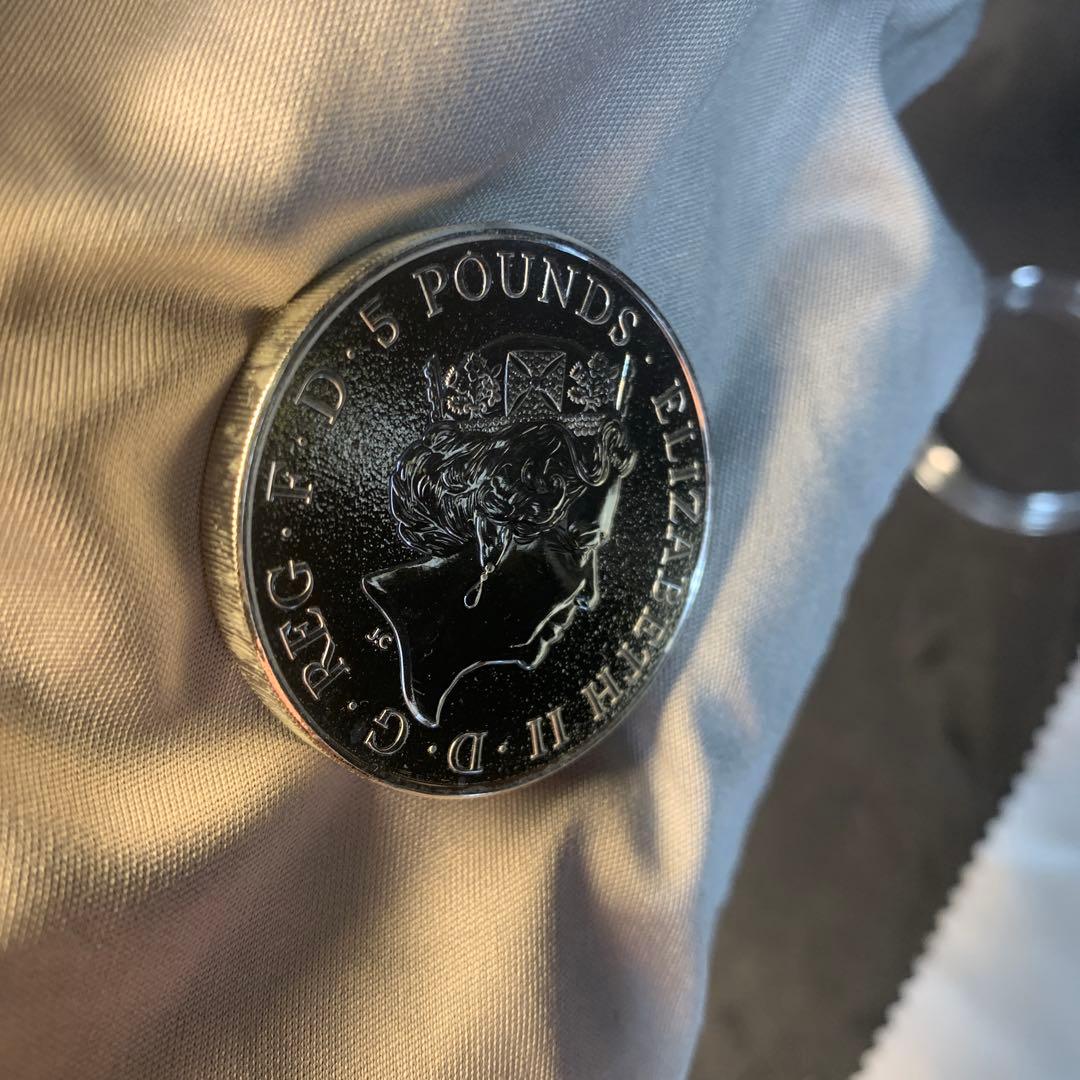 S5 純銀貨 2オンス クイーンズビースト　2016 ライオン・イングランド