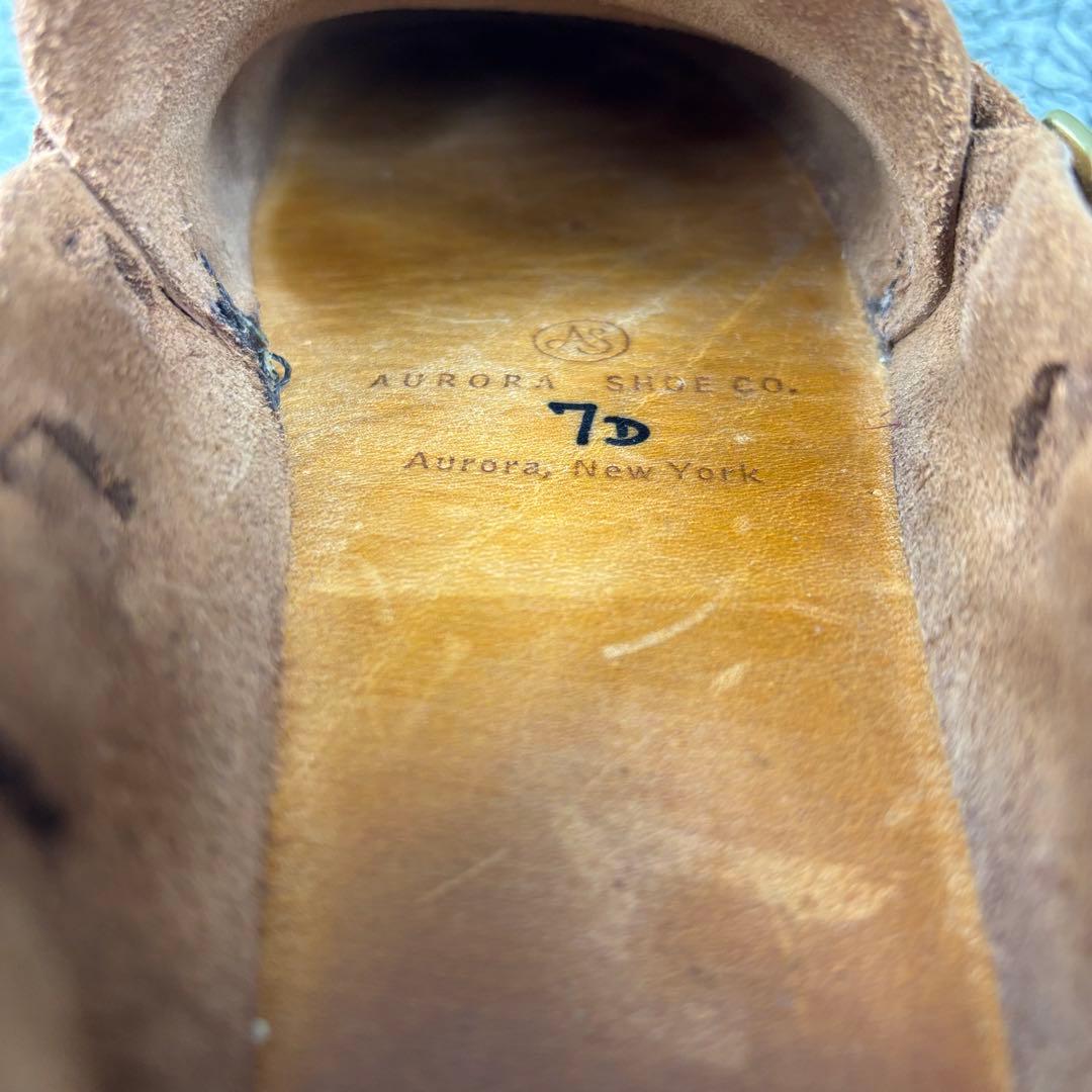 美品✨サイズ7オーロラシューズ ミドルイングリッシュ ブラウン 24cm