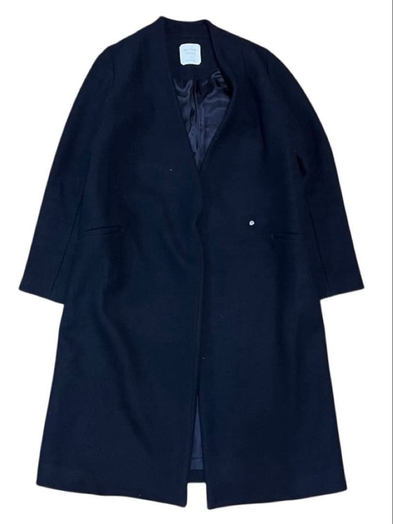 UNITED TOKYO Super140 カシミヤ Vネック コート 2