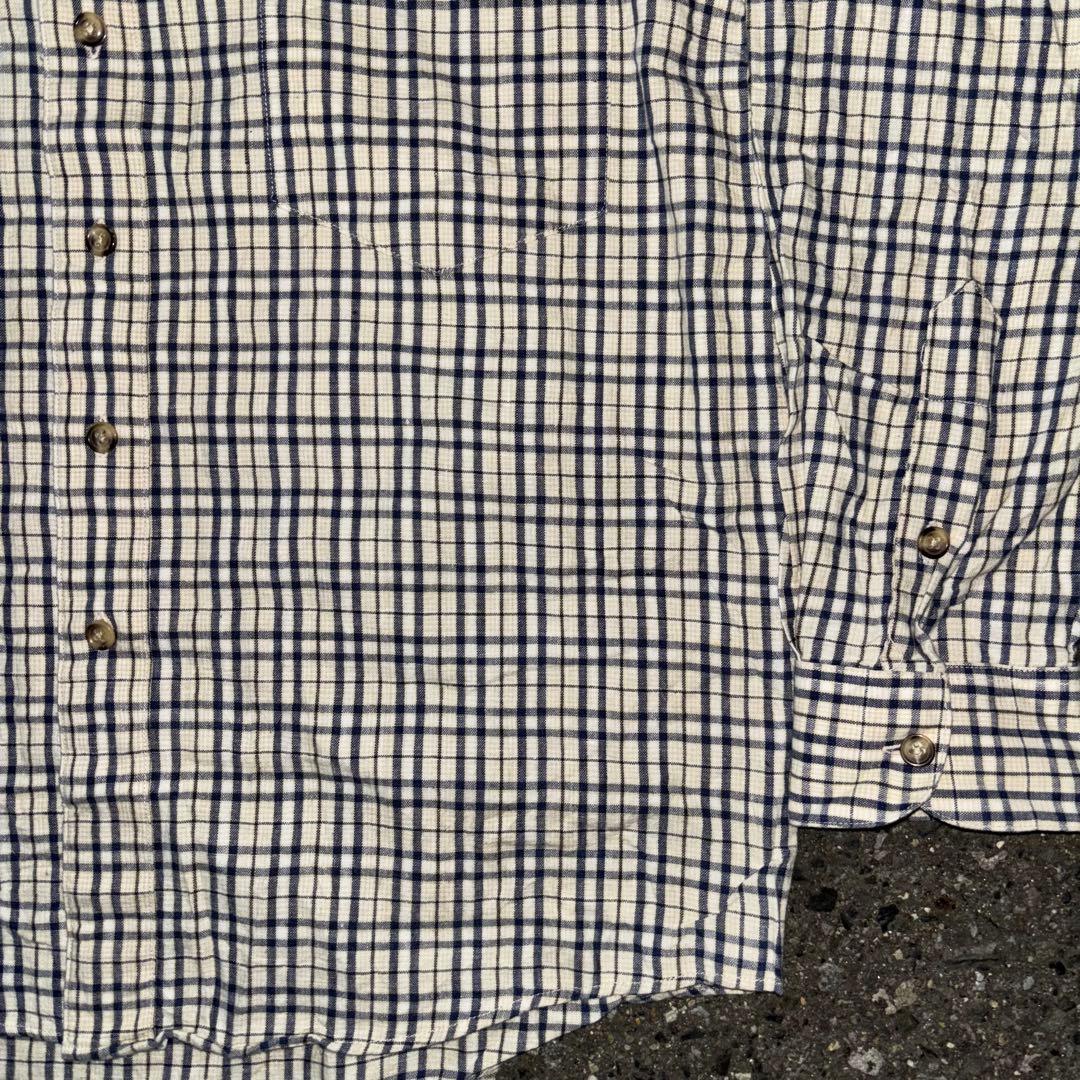 よっしー 90s 紺タグ old stussy ギンガムチェックシャツ