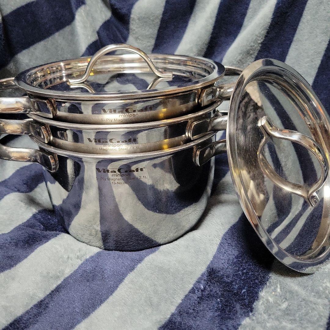 VitaCraft ビタクラフト ミニパンセット No.2800 鍋3個 蓋2個