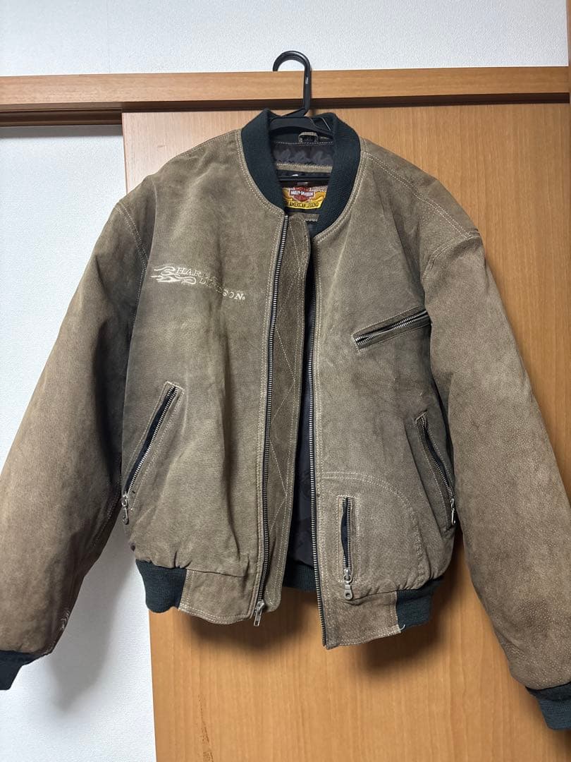 Harley Davidson ボンバージャケット ブラウン