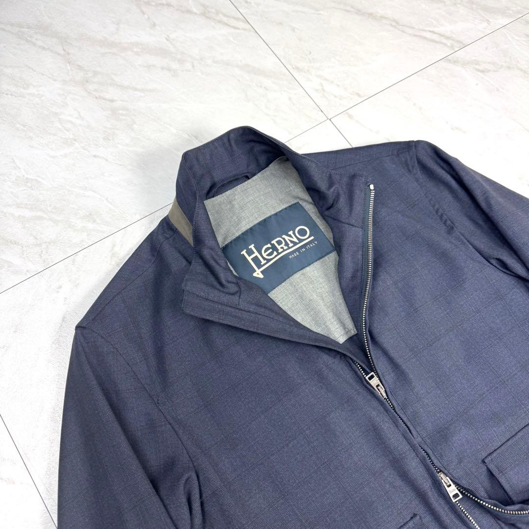 未使用に近い HERNO ヴァルスター型 ブルゾン STORM ロロピアーナ