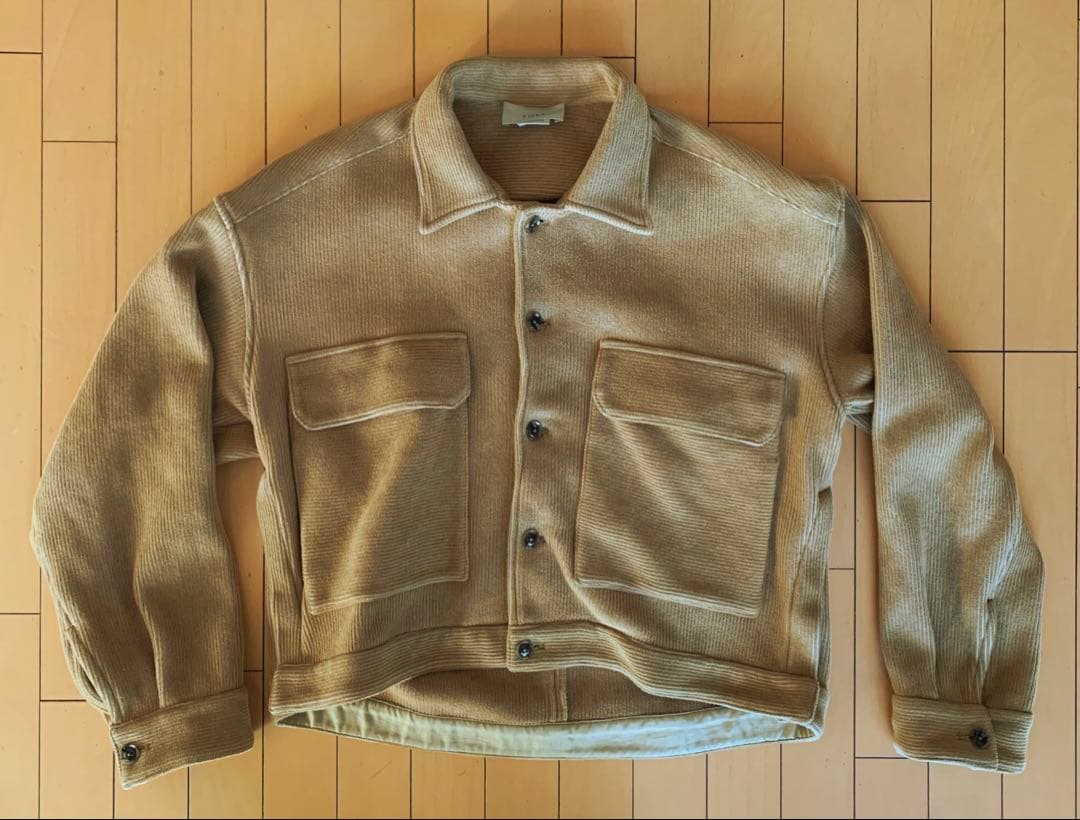ジャケット・アウター 19AW YOKE KNIT CORDUROY SHORT BLOUSON