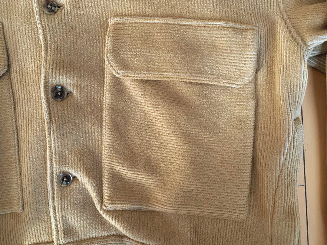 ジャケット・アウター 19AW YOKE KNIT CORDUROY SHORT BLOUSON