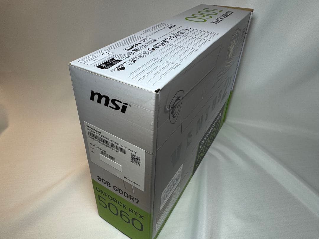 ラ*ー様 MSI RTX5060 8G VENTUS 2X OC WHITE