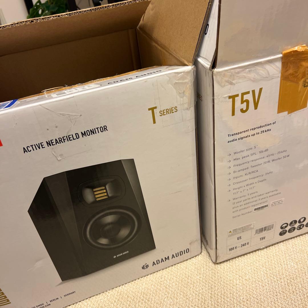 【美品】ADAM Audio T5V スタジオモニタースピーカー（2本）