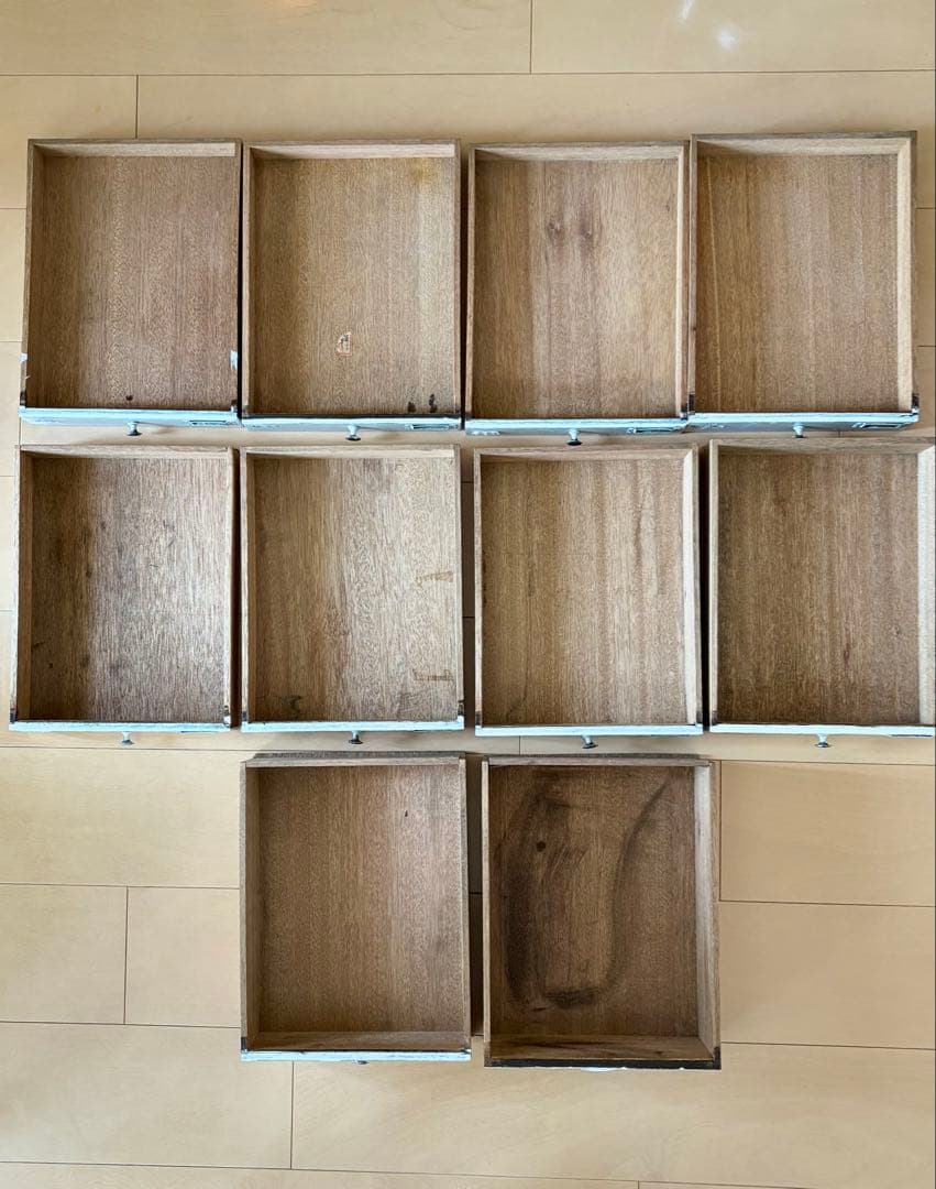 昭和レトロ ホワイト小引出し10段