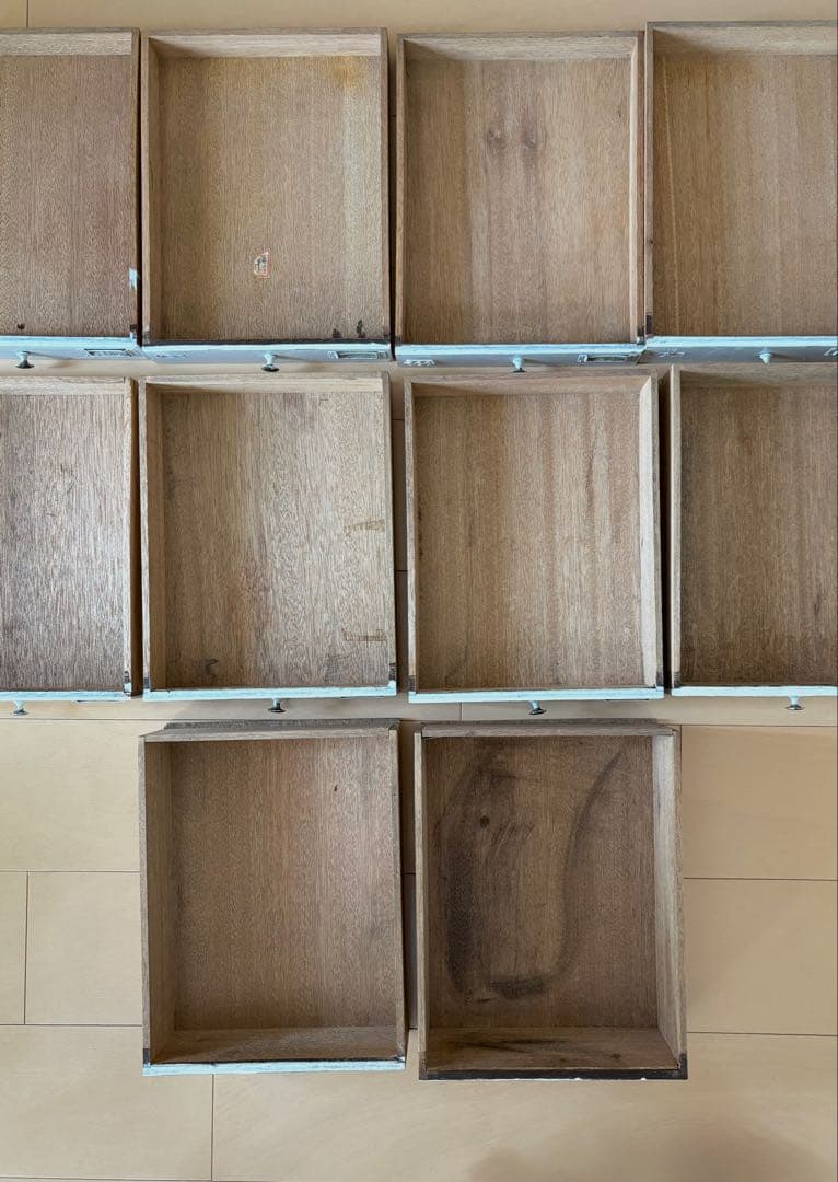 昭和レトロ ホワイト小引出し10段