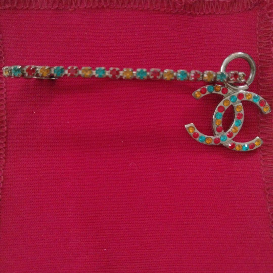 CHANEL CCロゴ ピンブローチ マルチカラー