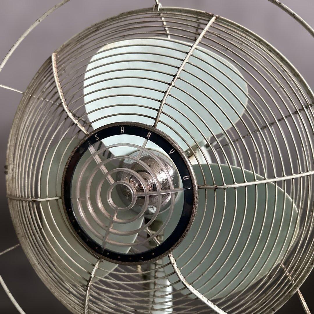 ヴィンテージ　三洋扇風機　サンヨー　通電確認済みとても可愛いカラー！