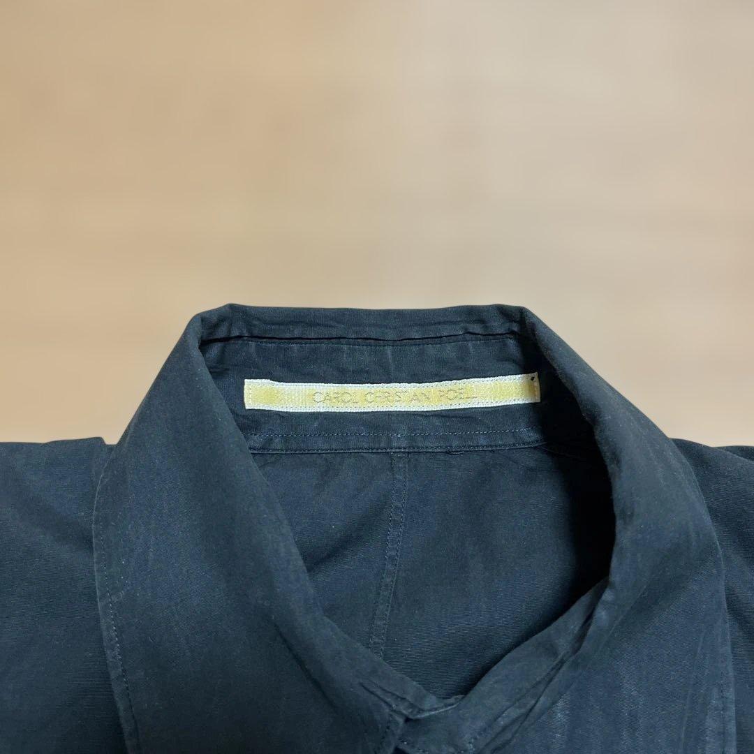 K*t様 美品 キャロル クリスチャン ポエル ドレスシャツ 黒 48 C.C.