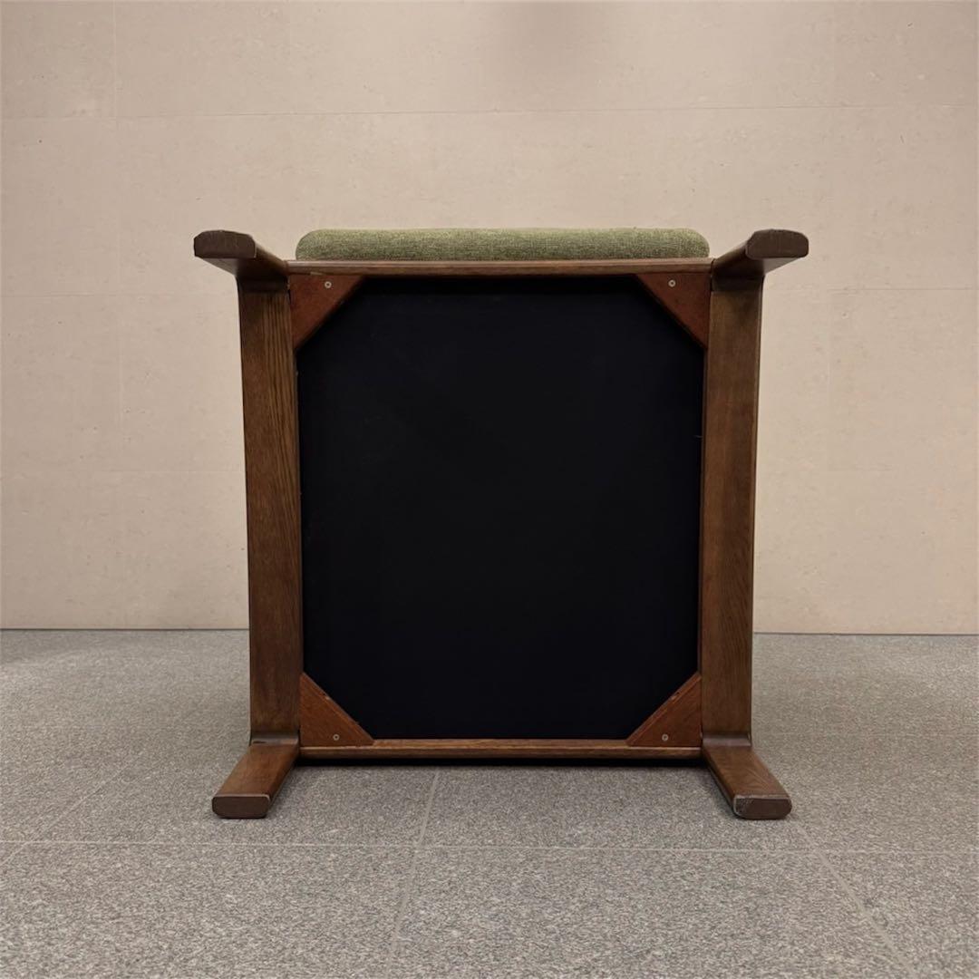 オールドカリモク パネルアーム 1人掛けソファ ①