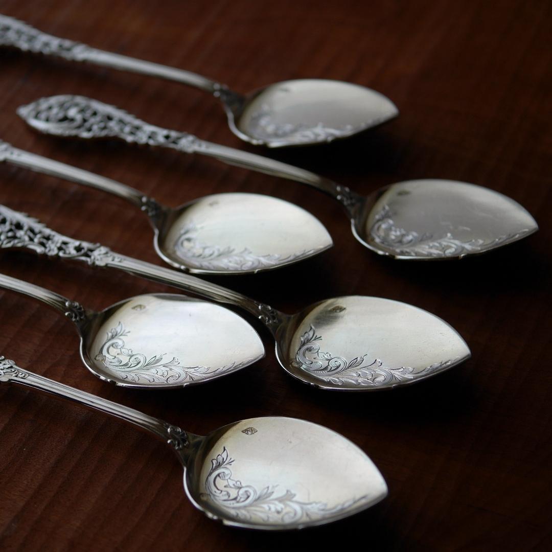 ◆アンティーク◆JeanGranvigne◆スプーン2本組（写真の6本のうち）◆