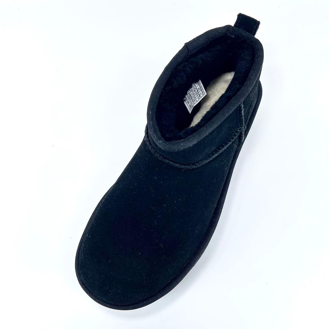 【新品未使用】UGG ULTRA MINI PLATFORM ブーツ 黒24.0