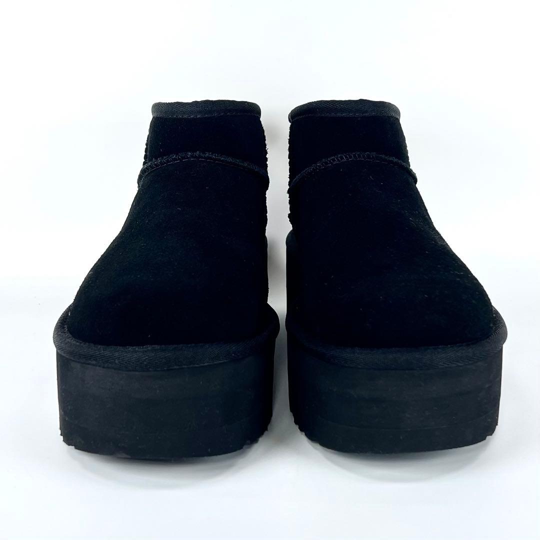 【新品未使用】UGG ULTRA MINI PLATFORM ブーツ 黒24.0